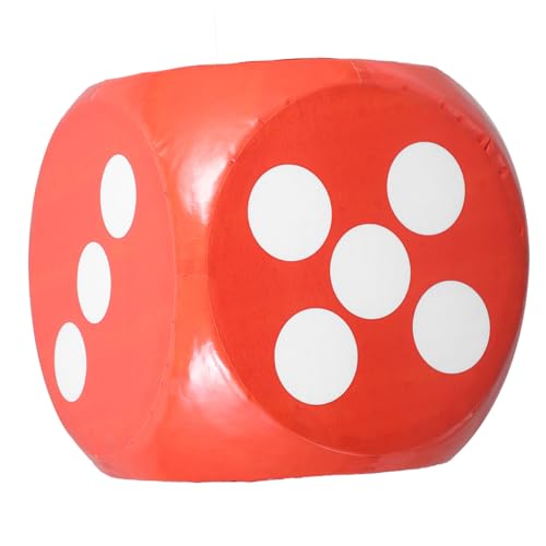 KONTONTY Übergroße Schaumstoffwürfel Orange Partyspielzeug für Spieleabende Veranstaltungen und Lernspiele Weiche Geräuschlose Würfel für Drinnen und Draußen von KONTONTY