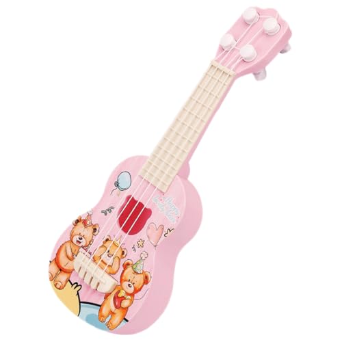 KONTONTY Ukulele Für Cartoon Gitarre Tragbar Und Ansprechend Perfektes Früherziehungsspielzeug Für Jungen Für Musikspielspaß Und Partys von KONTONTY