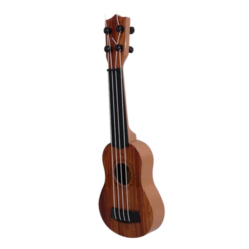 KONTONTY Schwarzes Double Arc Simuliertes Ukulelen-gitarrenspielzeug Für Jungen Und Mädchen Mini-Instrumente Für Jungen Und Mädchen Musikalisches Jungen- Und Mädchengitarren-lernspielzeug von KONTONTY