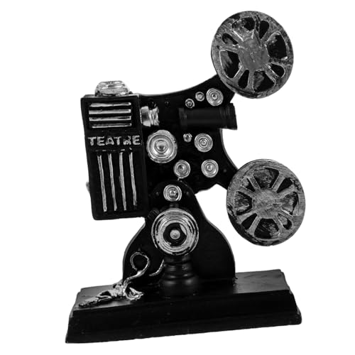 KONTONTY Vintage Film Film Projektor Skulptur Für Home Office Retro Miniatur Figur Statue Realistische Film Requisiten Puppenhaus Theater KONTONTY Vintage Film Film Projektor Skulptur Für Home Office Retro Miniatur Figur Statue Realistische Film Requisiten Puppenhaus Theater von KONTONTY