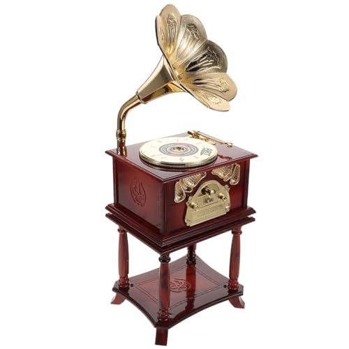KONTONTY Vintage Retro Mini-grammophon-spieluhr, Klassische Phonograph-Form, Spieluhr, Tisch-spieluhr Für Heim- Und Bürodekoration, Für Musikbegeisterte KONTONTY Vintage Retro Mini-grammophon-spieluhr, Klassische Phonograph-Form, Spieluhr, Tisch-spieluhr Für Heim- Und Bürodekoration, Für Musikbegeisterte von KONTONTY