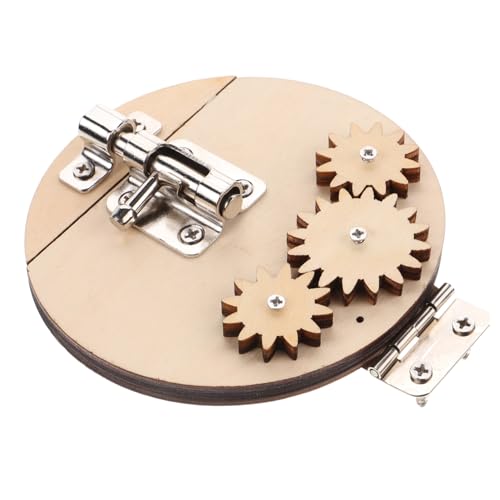 KONTONTY Busy Board Für Kleinkinder Montessori Holzspielzeug Sensorisches Lernspielzeug Fidget Board Babymotor Reisespielzeug Kleinkindmotor Vorschulische Feinmotorik von KONTONTY