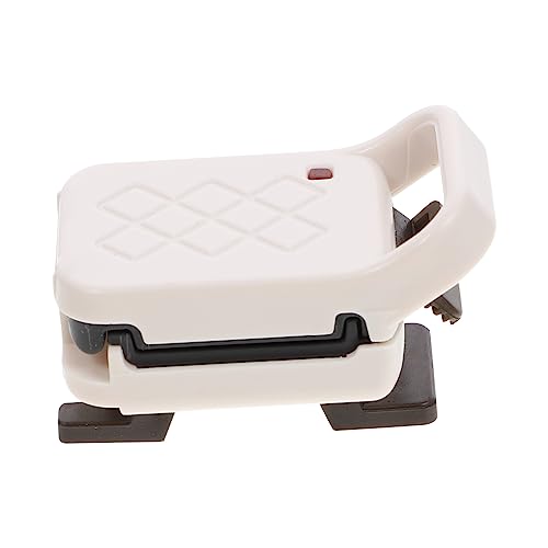 KONTONTY Waffelmaker für Puppenhaus Weißer Frühstückshersteller Zubehör Mini Kochgeschirr Puppenhaus Zubehör für Rollenspiele und Kreative Szenen KONTONTY Waffelmaker für Puppenhaus Weißer Frühstückshersteller Zubehör Mini Kochgeschirr Puppenhaus Zubehör für Rollenspiele und Kreative Szenen von KONTONTY
