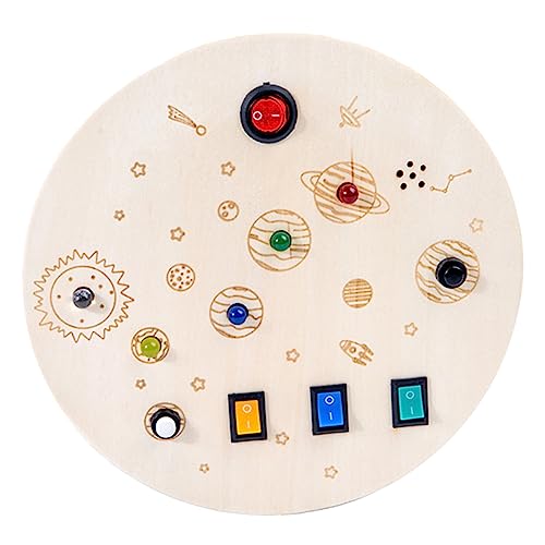 KONTONTY Wechsel von LED -LED -Leuchten umschalten elektronisch beschäftigt Planke kinderspielzeug spielsachen -Beschäftigung-Brett fleißiges Board- Holz KONTONTY Wechsel von LED -LED -Leuchten umschalten elektronisch beschäftigt Planke kinderspielzeug spielsachen -Beschäftigung-Brett fleißiges Board- Holz von KONTONTY