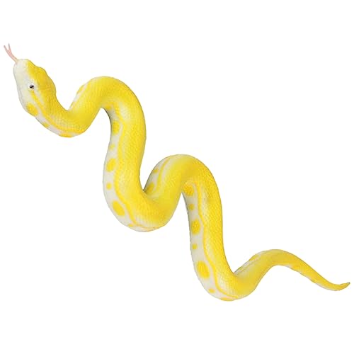 KONTONTY Weicher Gummi -Goldener Python Streichspielzeug Für Streichschlangenspielzeug Gefälschtes Schlangenspielzeug Kleines Schlangenmodell Streichprop Yellow von KONTONTY