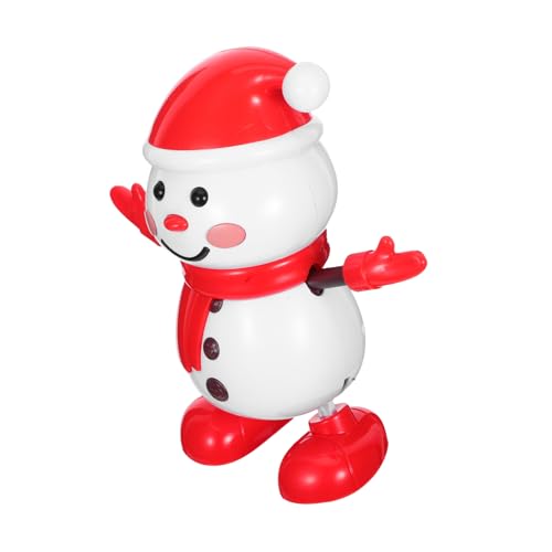 KONTONTY Tanzender Schneemann Spielzeug Mit Bewegung Interaktive Weihnachtsdeko Tanzende Schneemannfigur Für Winterfeiern Festliches Ornament Für Kinderpartygeschenke Aus Kunststoff von KONTONTY