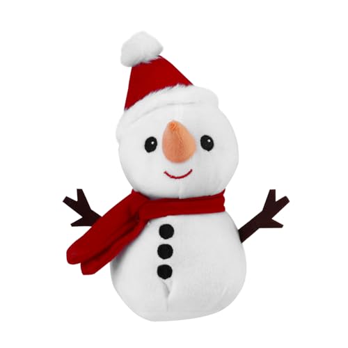 KONTONTY Weihnachtsdeko Plüschtier Schneemann Puppe Kuschelspielzeug Für Weihnachten Feiertage von KONTONTY