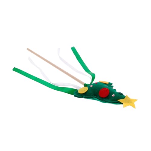 KONTONTY Weihnachtsfeenstab Party Dekoration tragbarer Feenstab Weihnachtsfee Zauberstab Feenstab Feenstab für Partyzubehör Stoff Green KONTONTY Weihnachtsfeenstab Party Dekoration tragbarer Feenstab Weihnachtsfee Zauberstab Feenstab Feenstab für Partyzubehör Stoff Green von KONTONTY