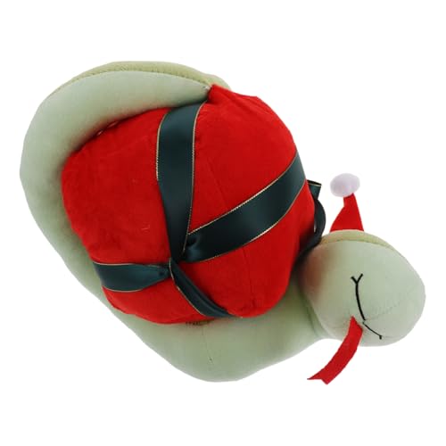 KONTONTY Weihnachtsschlangenpuppe Retro-Puppenhaus Plüschpuppe Requisiten Kopfschmuck Cartoon-Krabbe Schlange Schlange Kuscheltier Plüschschlange lustige Stofftiere PP Baumwolle von KONTONTY