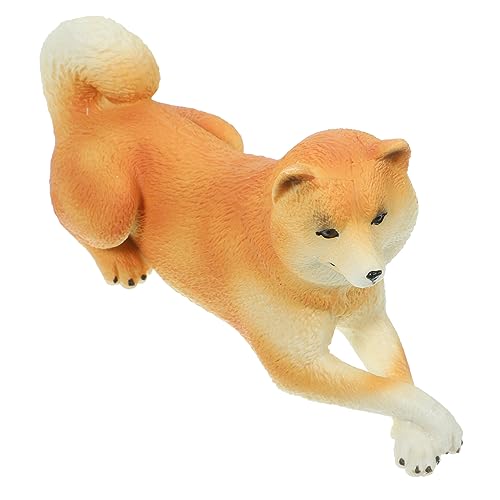 KONTONTY Welpenmodell-Ornament Hundefigur Hundeverzierung Hundefiguren Modell Für Kleine Hunde Hundefigur Realistisch Hundestatuen Desktop-hundedekoration Wohnkultur Plastik von KONTONTY