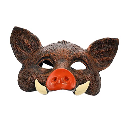 KONTONTY Tiermaske Wildschwein Cosplay Maske Halloween Dekorative Maske Einheitsgröße für Erwachsene KONTONTY Tiermaske Wildschwein Cosplay Maske Halloween Dekorative Maske Einheitsgröße für Erwachsene von KONTONTY