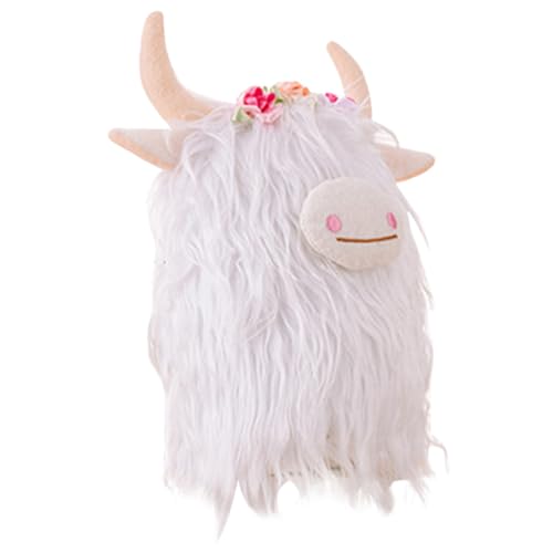KONTONTY Yak-Puppe Kuh Kuh Spielzeugkuh Kuh Photoprop Hochlandrind Kuscheltier Bauernspielzeug ausgestopfte Nutztiere Kuh Polyester Weiß KONTONTY Yak-Puppe Kuh Kuh Spielzeugkuh Kuh Photoprop Hochlandrind Kuscheltier Bauernspielzeug ausgestopfte Nutztiere Kuh Polyester Weiß von KONTONTY
