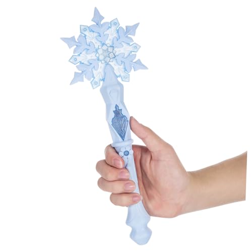 KONTONTY Zauberstab Schneeflocke Leuchtstab Zauberstäbe Leuchtender Schneeflockenstab Für Mädchen Prinzessinnen Kleiner Leuchtender Schneeflockenstab Für Partys Stock Leuchtende von KONTONTY