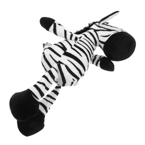 KONTONTY Zebra-Puppe Zebra stofftier Zebra Kuscheltier Geburtstagsgeschenk für für Kleinkinder Stofftier Zebra verschleißfestes Kinderspielzeug Kinderzubehör PP Baumwolle von KONTONTY