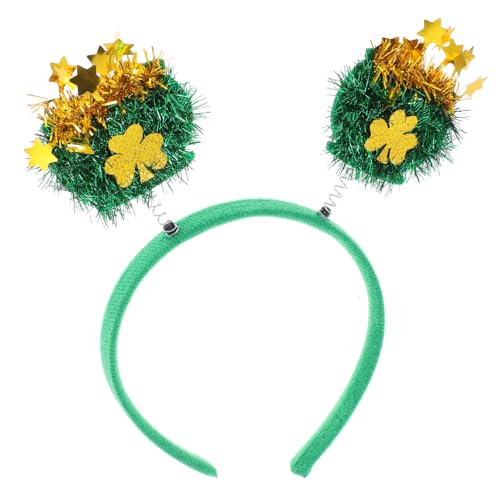 KONTONTY Patricks Day Accessoire Grünes Stirnband Kleeblatt Haarreifen Pp Filz Material Festival Party Kopfbedeckung KONTONTY Patricks Day Accessoire Grünes Stirnband Kleeblatt Haarreifen Pp Filz Material Festival Party Kopfbedeckung von KONTONTY