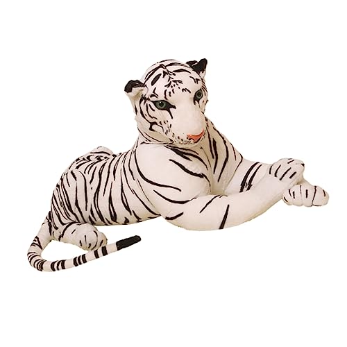 KONTONTY ausgestopftes Tierspielzeug tiermotive Animal Figures weihnachtspresent Tierfans Tiger Plüschpuppe große Kuscheltiere Plüschtier Simulation Tiger Stoffpuppen Plüschpuppen Weiß KONTONTY ausgestopftes Tierspielzeug tiermotive Animal Figures weihnachtspresent Tierfans Tiger Plüschpuppe große Kuscheltiere Plüschtier Simulation Tiger Stoffpuppen Plüschpuppen Weiß von KONTONTY
