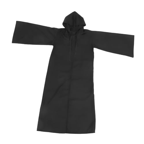 KONTONTY dekorativer Halloween-Umhang Unisex Kap Hexenmantel Halloween mit Umhang Partykostüme Umhang Cosplay-Umhang für Halloween Halloween-Mantelverzierung Polyester Black von KONTONTY