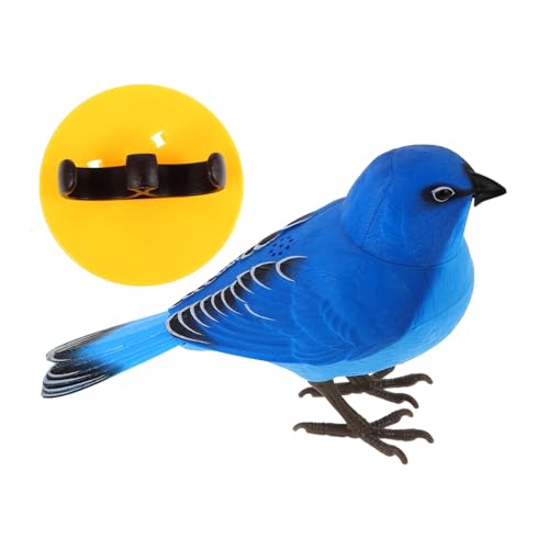 KONTONTY Robotervogel Singend Und Zwitschernd Vogelspielzeug Vogelform Ornament Simulation Elektrisch Künstliche Vogelstatue Spielzeug von KONTONTY