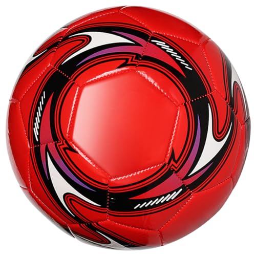 KONTONTY fußball kinderfußball fußball mitgebsel Training Fussball Kreatives Fußballdesign Spiel Sport tragbare Fußballtore Fußball trainieren Outdoor-Training Fußball PVC rot von KONTONTY