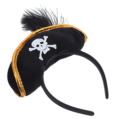 KONTONTY Hippes Stirnband Mit Piratenmotiv Totenkopfmuster Für Halloween-kostüme Cosplay-events KONTONTY Hippes Stirnband Mit Piratenmotiv Totenkopfmuster Für Halloween-kostüme Cosplay-events von KONTONTY