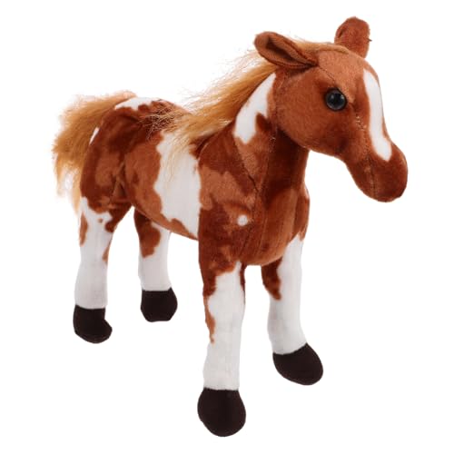 KONTONTY kleine Ponypuppe Plüschpferd Stoffpferd Pferdchen Pferdchen Plüschtier Kuschelpferd Plüschtier Plüsch Kuscheltier kurzer Plüsch Light Brown KONTONTY kleine Ponypuppe Plüschpferd Stoffpferd Pferdchen Pferdchen Plüschtier Kuschelpferd Plüschtier Plüsch Kuscheltier kurzer Plüsch Light Brown von KONTONTY