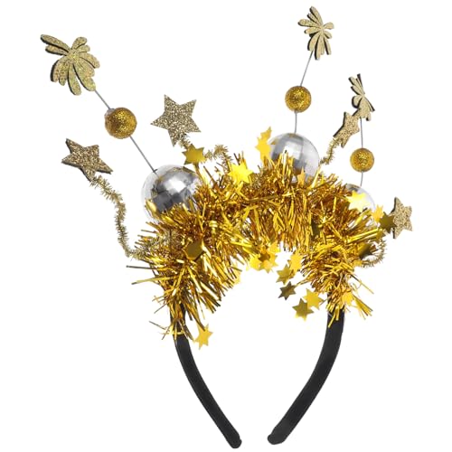 KONTONTY 2024 Neujahr Haarreifen Party Supplies Foto Prop Kopfbedeckung Bequem Flexibel Yay23005 von KONTONTY