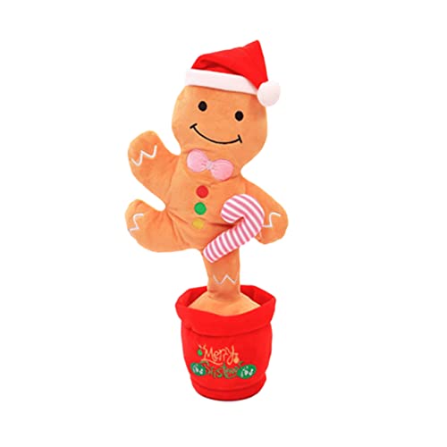 KONTONTY weihnachtliches singendes Weihnachts Figuren weihnachtsfigur ausgestopft Plüsch-Tanzspielzeug kinderspielzeug plüschiges singendes Plüsch sprechendes KONTONTY weihnachtliches singendes Weihnachts Figuren weihnachtsfigur ausgestopft Plüsch-Tanzspielzeug kinderspielzeug plüschiges singendes Plüsch sprechendes von KONTONTY
