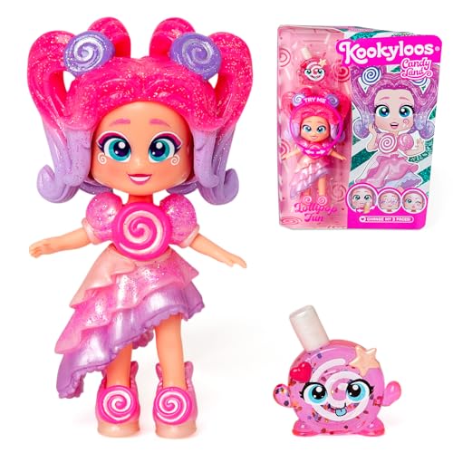KOOKYLOOS Candy Land Series Lollipop Fun - Sammelpuppe aus der Serie Candy Land, Inhalt: 1 Puppe, Kleidung und Schuh-Set, Zubehör und Tier,1 Puppe hat 3 Verschiedene Brusies! KOOKYLOOS Candy Land Series Lollipop Fun - Sammelpuppe aus der Serie Candy Land, Inhalt: 1 Puppe, Kleidung und Schuh-Set, Zubehör und Tier,1 Puppe hat 3 Verschiedene Brusies! von KOOKYLOOS