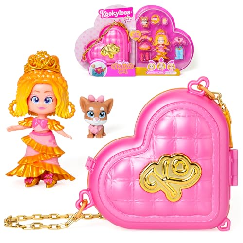 KOOKYLOOS Golden Gala Taylor's Deluxe Set - Sammlerpuppe aus der Golden Gala-Serie Enthält 1 Puppe, 3 Kleidersets, 2 Paar Schuhe, 1 Tier, 1 Tüte und Accessoires von KOOKYLOOS