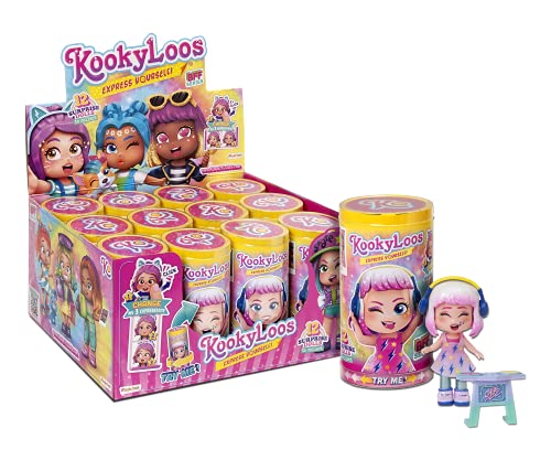 KOOKYLOOS - Kolekcjonerska Lalka niespodzianka z modnymi dodatkami, bucikami, ubrankiem i zabawkami oraz z 3 zabawnymi minkami. (Pełna kolekcja.) von KOOKYLOOS