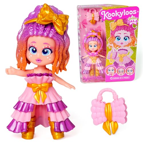 KOOKYLOOS Golden Gala Series Victoria, Sammelpuppe aus der Golden Gala-Serie. Enthält Puppe Victoria, 1 Tasche, modische Kleidung und Schuhe und 1 Accessoire, 1 Puppe, 3 Verschiedene von KOOKYLOOS