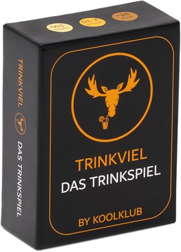 TrinkViel das Trinkspiel | Das unterhaltsamste Trinkspiel in Deutschland | Kartenspiel Spieleabend Saufspiel Gesellschaftsspiel | Geburtstag Geschenk Junggesellenabschied Geschenkidee Partyspiel von KOOLKLUB