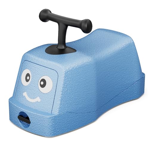 KORIMEFA 4 in 1 Rutschauto, Baby Walker mit 360° Geräuschlose Räder, Lauflernhilfe mit Aufbewahrungsfunktion, Lauflernwagen Baby ab 6 Monaten (Blau) von KORIMEFA