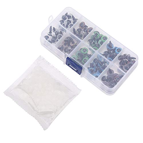 KOSDFOGE 100pcs 10mm Color Plastic Safety Eyes Teddy Bear Doll Plush Animal Toy for Craft Scrapbooking Card Making KOSDFOGE 100pcs 10mm Color Plastic Safety Eyes Teddy Bear Doll Plush Animal Toy for Craft Scrapbooking Card Making von KOSDFOGE
