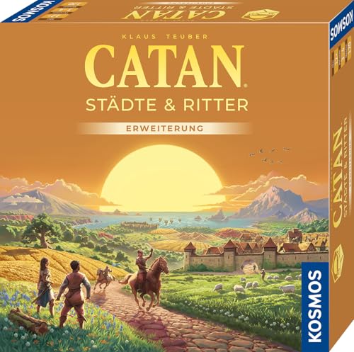 KOSMOS 684754 Catan - Städte & Ritter, Erweiterung zu Catan - Das Spiel, Brettspiel für 3-4 Personen ab 12 Jahre, nur spielbar mit dem Basisspiel, Siedler von Catan von KOSMOS