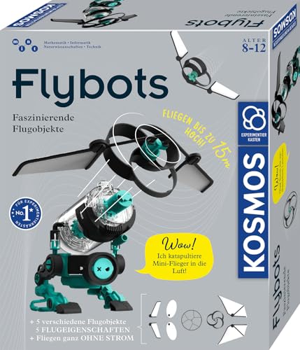 KOSMOS 621339 Flybots, faszinierende Flugobjekte, Technik Physik Experimentierkasten für Kinder ab 8 Jahre von KOSMOS
