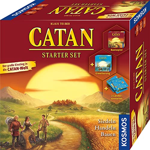 KOSMOS 682101 - CATAN Starter Set, Einsteiger-Set Mit Erweiterung Seefahrer Und 2 Länder-Szenarien, Brettspiel für 3 Bis 4 Personen Ab 10 Jahre, Siedler von CATAN KOSMOS 682101 - CATAN Starter Set, Einsteiger-Set Mit Erweiterung Seefahrer Und 2 Länder-Szenarien, Brettspiel für 3 Bis 4 Personen Ab 10 Jahre, Siedler von CATAN von KOSMOS