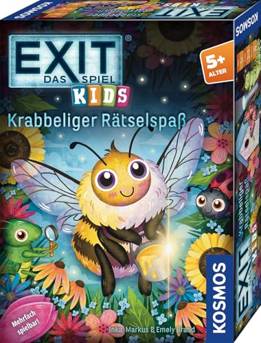 KOSMOS 684792 - EXIT® - Das Spiel Kids - Krabbeliger Rätselspaß, ab 5 Jahre für 1-4 Kinder, mehrfach spielbar, Escape Room Spiel, EXIT Game, Kinderspiel von KOSMOS