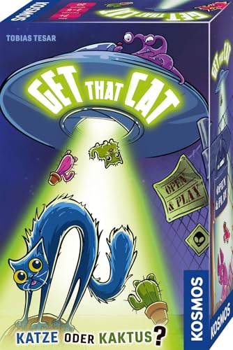 KOSMOS 685089 Get That cat Spiel, Katze oder Kaktus, Kartenspiel für 2-6 Personen, Lustiges, schnelles Spiel ab 7 Jahren von KOSMOS