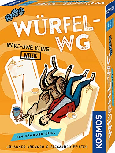 KOSMOS 693176 Würfel-WG, Känguru-Chroniken Spiel von Marc-Uwe Kling, dem Autor der Känguru-Chroniken, als Witzig abgestempelt, freches Würfelspiel für 2-4 Spieler von Kosmos