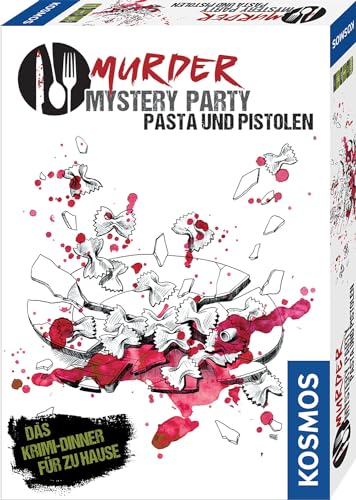 KOSMOS 695095 Murder Mystery Party - Pasta und Pistolen, Das Krimi-Dinner für zu Hause, Komplett-Set für genau 8 Personen ab 16 Jahren, Partyspiel KOSMOS 695095 Murder Mystery Party - Pasta und Pistolen, Das Krimi-Dinner für zu Hause, Komplett-Set für genau 8 Personen ab 16 Jahren, Partyspiel von Kosmos