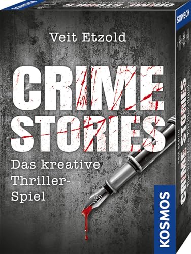 KOSMOS 695224 Veit Etzold - Crime Stories, Das kreative Thriller-Spiel, Krimi Kartenspiel, spannende Rätsel ab 16 Jahre von Kosmos