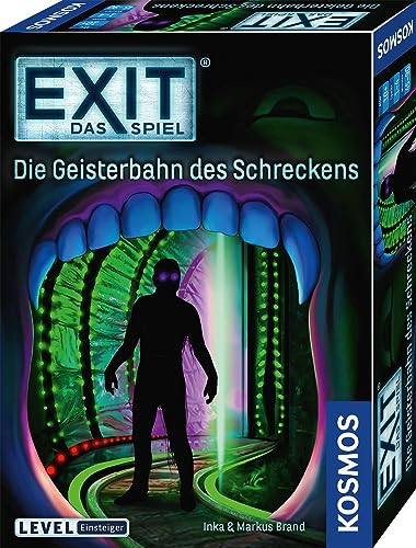 KOSMOS 697907 EXIT - Das Spiel - Die Geisterbahn des Schreckens, Level: Einsteiger, Escape Room Spiel, EXIT Game für 1 bis 4 Spieler ab 10 Jahre, EIN einmaliges Gesellschaftsspiel von Kosmos