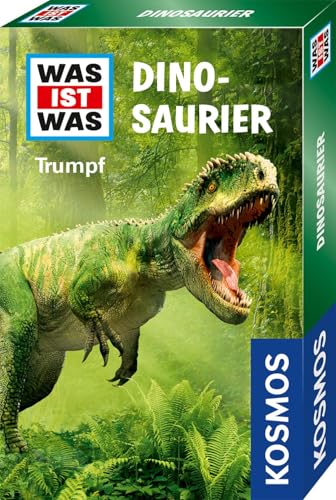 KOSMOS 741877 WAS IST WAS Trumpf Dinosaurier, Dino Quartett für Kinder ab 8 Jahre, Trump Kartenspiel, Quizspiel perfekt als kleines Geschenk oder Mitgebsel KOSMOS 741877 WAS IST WAS Trumpf Dinosaurier, Dino Quartett für Kinder ab 8 Jahre, Trump Kartenspiel, Quizspiel perfekt als kleines Geschenk oder Mitgebsel von KOSMOS