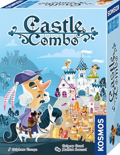 KOSMOS 685393 Castle Combo, Deutsche Ausgabe, Kartenspiel für 2-5 Personen ab 10 Jahren, Taktisches und schnelles Spiel mit hohem Wiederspielreiz von KOSMOS