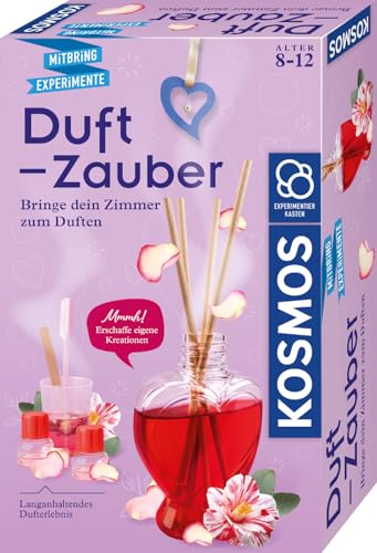 KOSMOS 645670 Duft-Zauber, bringe Dein Zimmer zum Duften, Raumerfrischer selber Machen, Experimentierkasten für Kinder ab 8 Jahre von KOSMOS