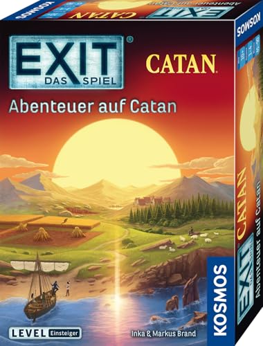 KOSMOS 684983 EXIT - Das Spiel - Abenteuer auf Catan, Level: Einsteiger, Escape Room Spiel, Exit Game für 1-4 Spieler ab 10 Jahre, Gesellschaftsspiel von KOSMOS