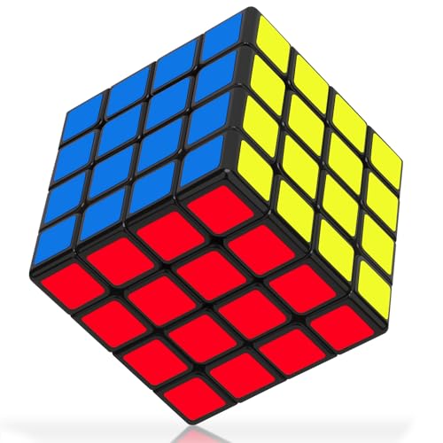 KOSTACHI 4x4 Speed Cube, Professioneller 4x4x4 Zauberwürfel schwarz, 3D Magische Würfel 4x4, Spielzeug für Erwachsene & Kinder von KOSTACHI