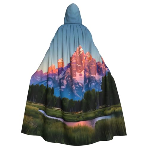 Grand Teton National Park Unisex Erwachsene Kapuzenumhang Ritter Kostüm Schwarz Tunika Umhang Mittelalter Robe Halloween Zauberer Cosplay Hexe Grand Teton National Park Unisex Erwachsene Kapuzenumhang Ritter Kostüm Schwarz Tunika Umhang Mittelalter Robe Halloween Zauberer Cosplay Hexe von KOUUIP