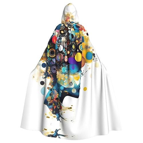 KOUUIP Erwachsenen-Kapuzenumhang mit künstlicher Intelligenz, Gehirndruck, Hexenumhang, Halloween, Weihnachten, Party-Kostüm KOUUIP Erwachsenen-Kapuzenumhang mit künstlicher Intelligenz, Gehirndruck, Hexenumhang, Halloween, Weihnachten, Party-Kostüm von KOUUIP